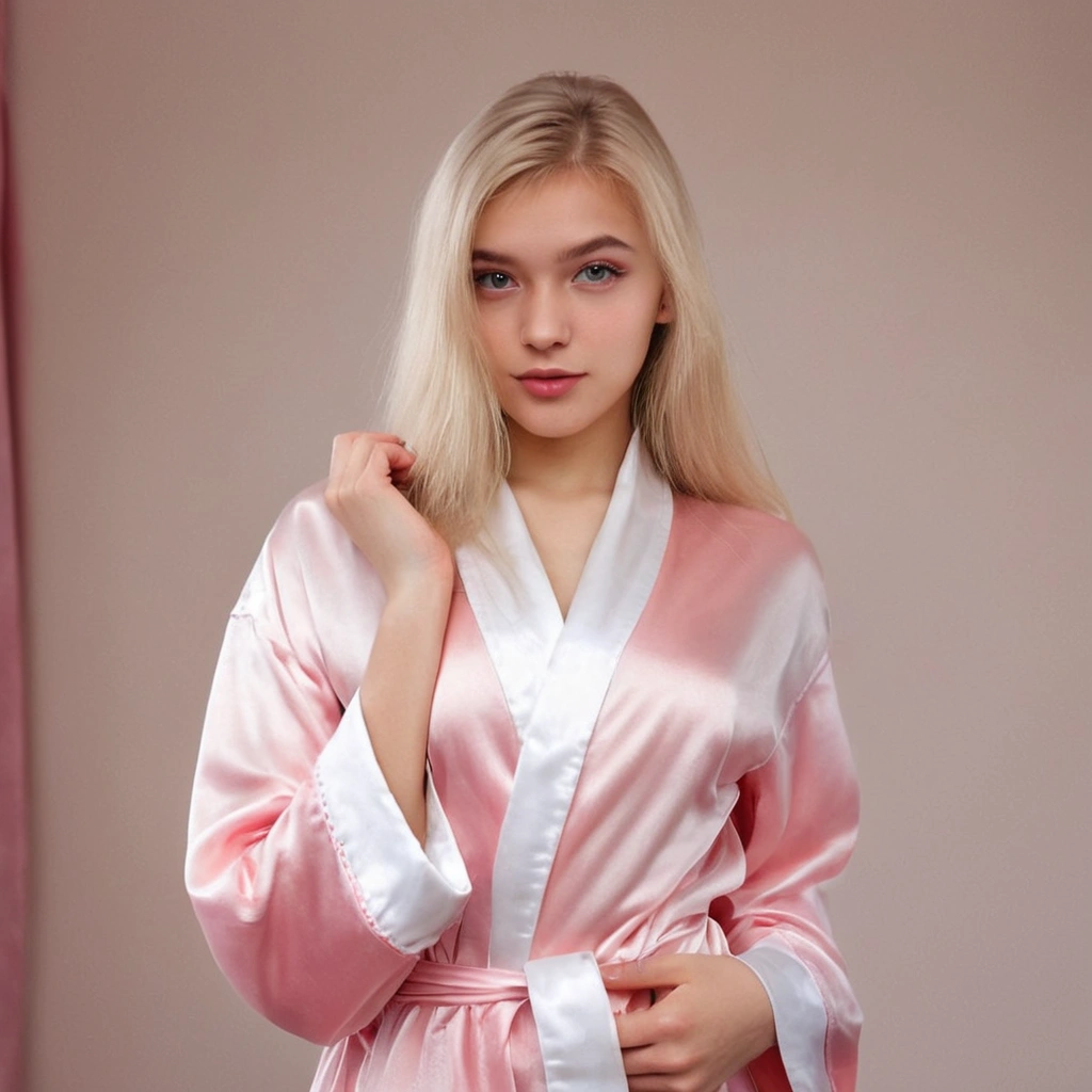 Satin robe