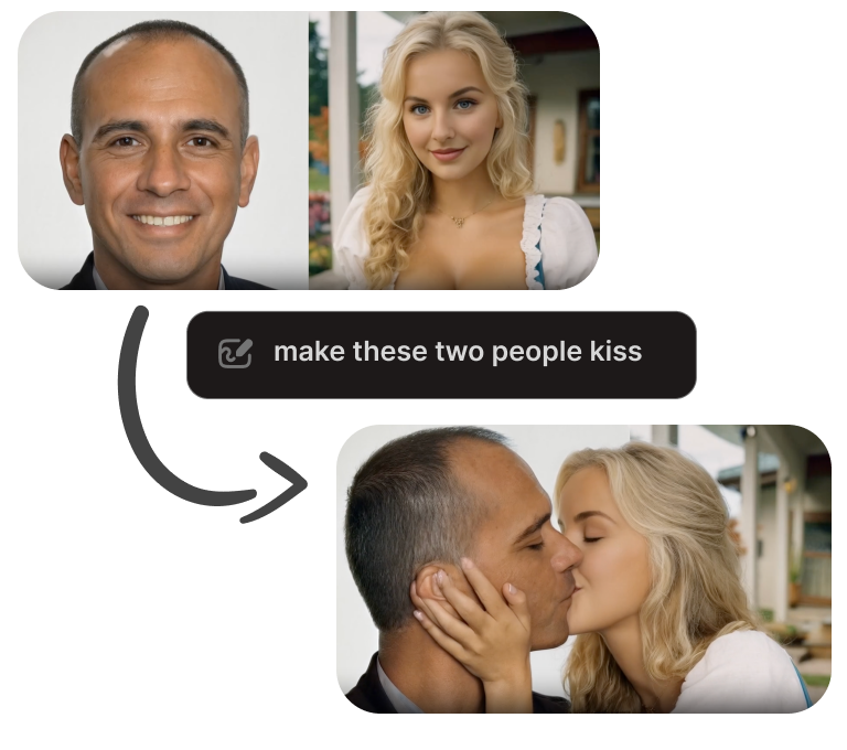 Kiss or hug your AI girlfriend